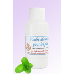 Poudre absorbante pour les pieds