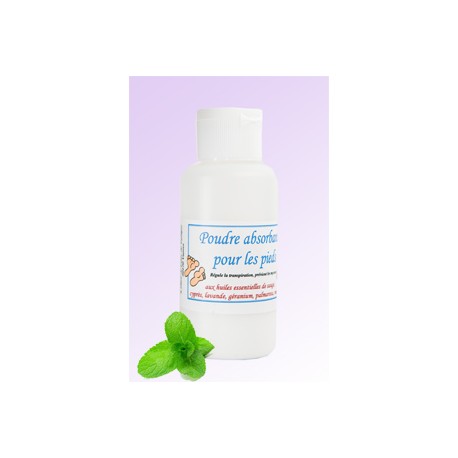 Poudre absorbante pour les pieds